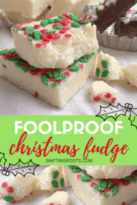 You can't go wrong with this easy, foolproof Christmas fudge! It's a no bake version with sweetened condensed milk that tastes amazing with chocolate, white chocolate, or any add ins you want. Make some for the perfect homemade gift! #fudge #Christmas #easy