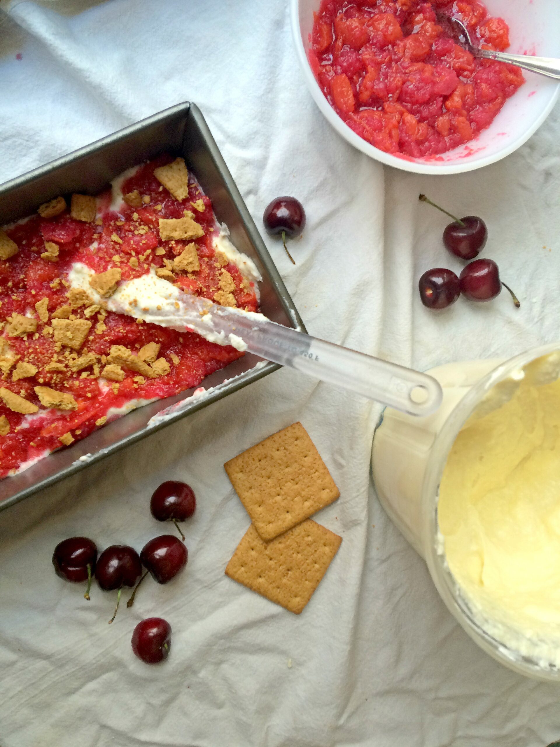 No-churn Cherry Cheesecake Ice Cream is the perfect summer treat! Whip up this homemade recipe in no time and have your kids begging for more.