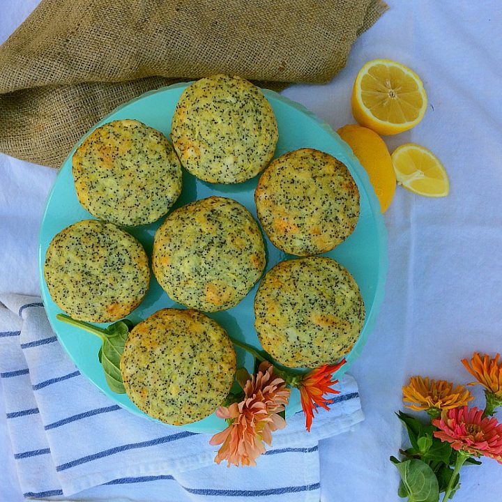 Lemon Poppyseed Zucchini Muffins
