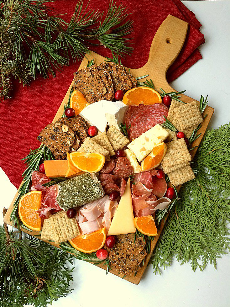 Entertaining this holiday season? Create a simple and easy charcuterie board using a variety of meats and cheeses. I'll show you how to make a cheese board that looks beautiful and tastes delicious. It's the easiest appetizer you'll make this Christmas; perfect for beginners. #charcuterie #cheeseboard #meatandcheeseboard #entertaining #appetizer #holiday #christmas #diy #easy #simple #recipe #beginner #tutorial #partyfood 
