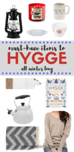 How do you hygge? Here's ten plus items to help you find that happy, warm, and cozy feeling all winter long. Most can be found on Amazon and delivered with Amazon prime, just in time for Christmas! #winter #hygge #warmandcozy #home #forthehome #christmasgiftguide #christmas #christmasgifts #holiday #rustic #farmhouse #farmhousestyle