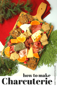 Every wondered how to make a simple and easy charcuterie board? I'll show you how to combine meats, cheese, fruit, and jam into a lovely platter that's perfect for a Christmas party, New Year's, Thanksgiving, or anytime! It's so simple anyone can do it. #charcuterie #appetizer